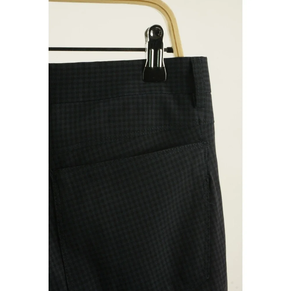 Sartore‎ Italy Compagnia della Lana Wool Pants 34 x 28 Gingham 5 Pocket Trousers